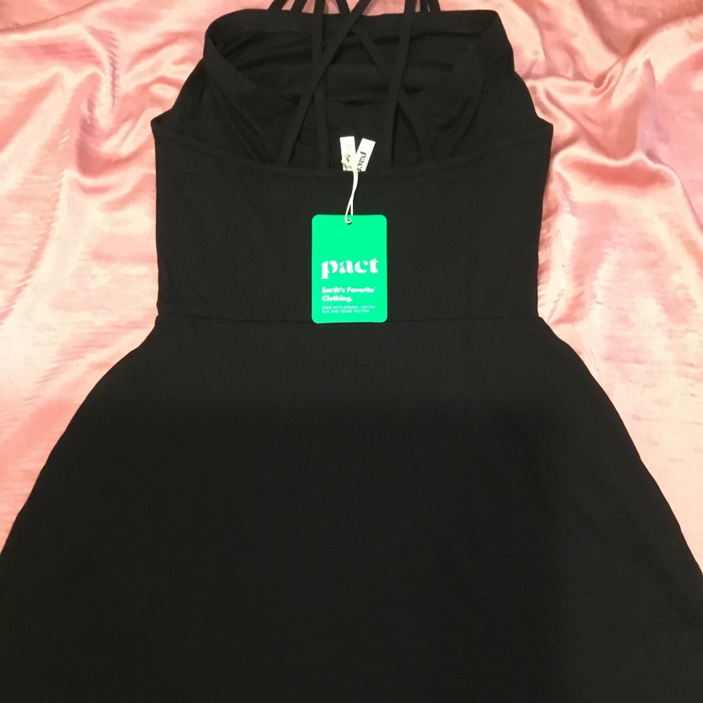 Pact Black Dress Size M